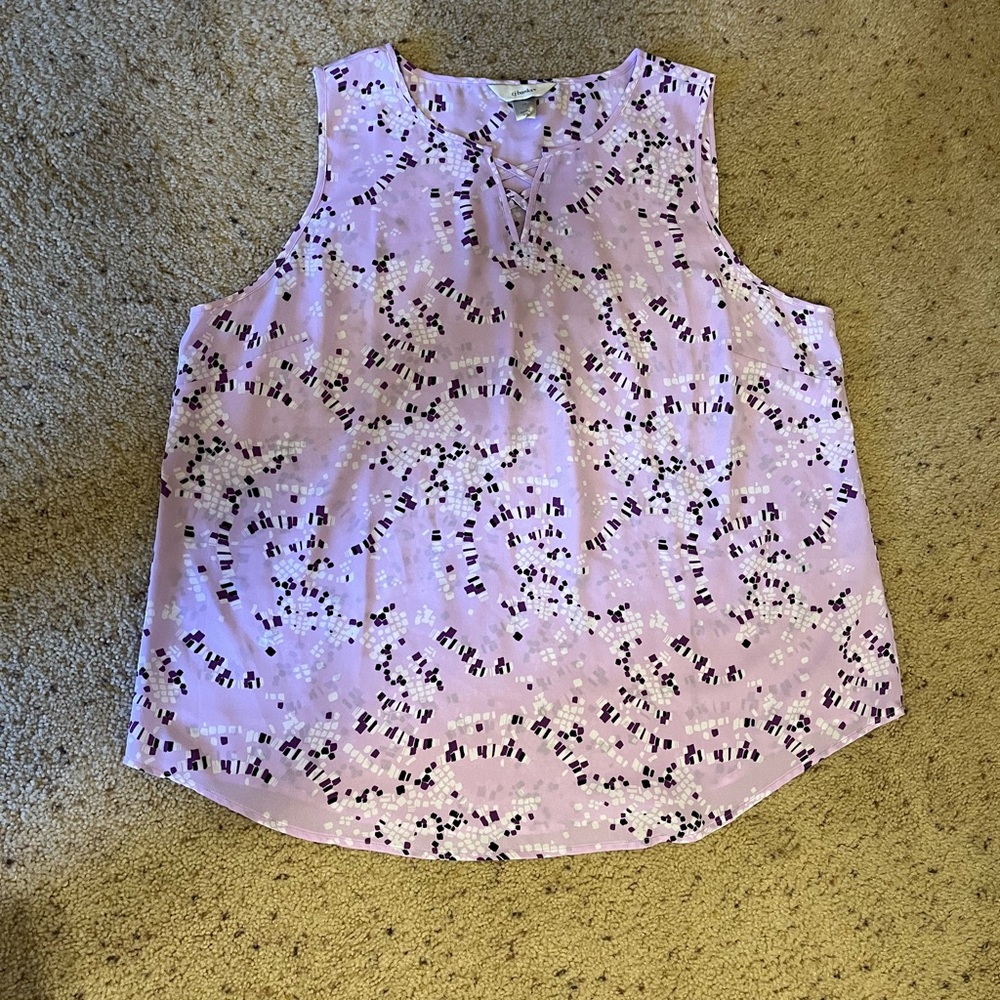 CJ Banks sleeveless blouse
